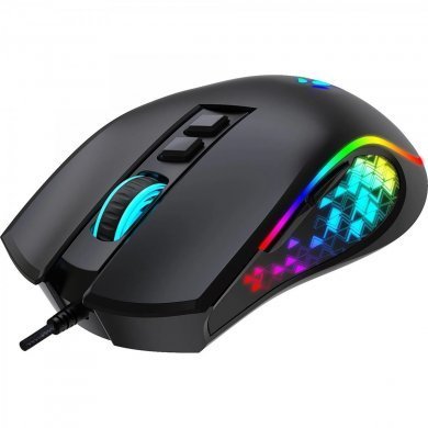 77246 Fortrek mouse gamer Vickers 6 botões 8000DPI com fio preto