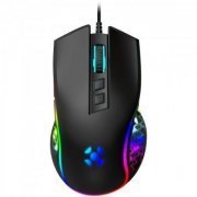 Fortrek mouse gamer Vickers 6 botões 8000DPI com fio preto Switch Huano