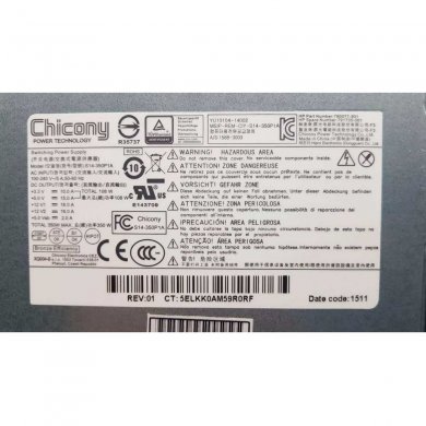 776442-B21 HPE Fonte ATX ML110 G9 350W Non Hot Plug FIO