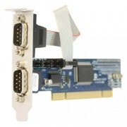 Foto de 7898937710283 Placa serial Naxos DB9 RS232 multiport barramento 2S PCI perfil Normal (Aleta 8 cm) Conect