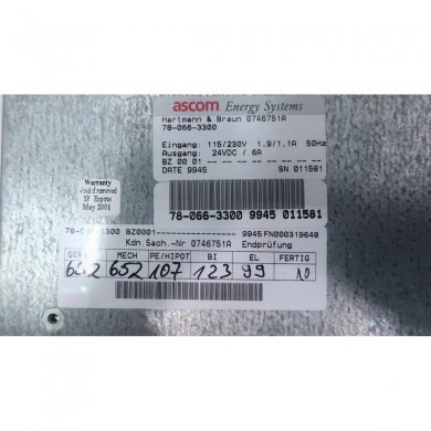 78-066-3300 Fonte ABB entrada 115/230V saída 24VDC 6A
