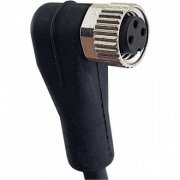 Cabo 2M com conector M8 angular  3 terminais Não blindado IP67/IP69K, UL 2238, PVC
