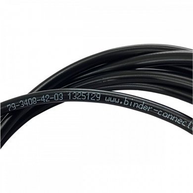 7934084203 Cabo 2M com conector M8 angular  3 terminais