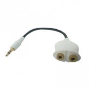 RoXline Cabo Adaptador P2 Macho x 2 Femea 