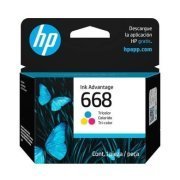 Cartucho de tinta HP 668 tricolor 3ml rende até 120 página compatível com HP DeskJet Ink Advantage 2970 4370 s