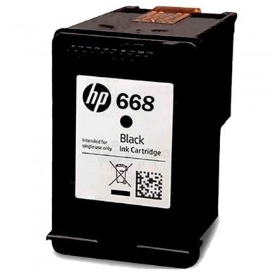 7FP37VL Cartucho de tinta HP 668 preto 3ml