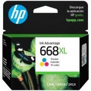 Cartucho de tinta HP 668 tricolor 5,5ml alta capacidade compatível com HP DeskJet Ink Advantage 2970, 4370 ser