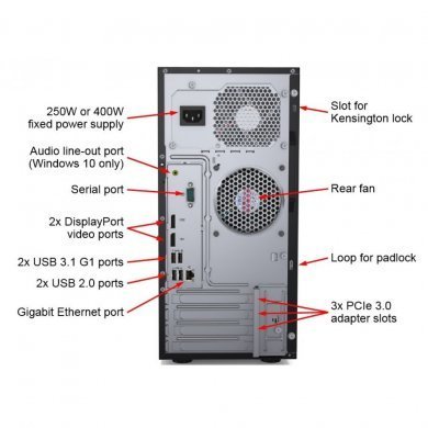 7Y48A03NBR Lenovo Servidor ST50 Xeon E-2224G 3.5GHz 4 cores