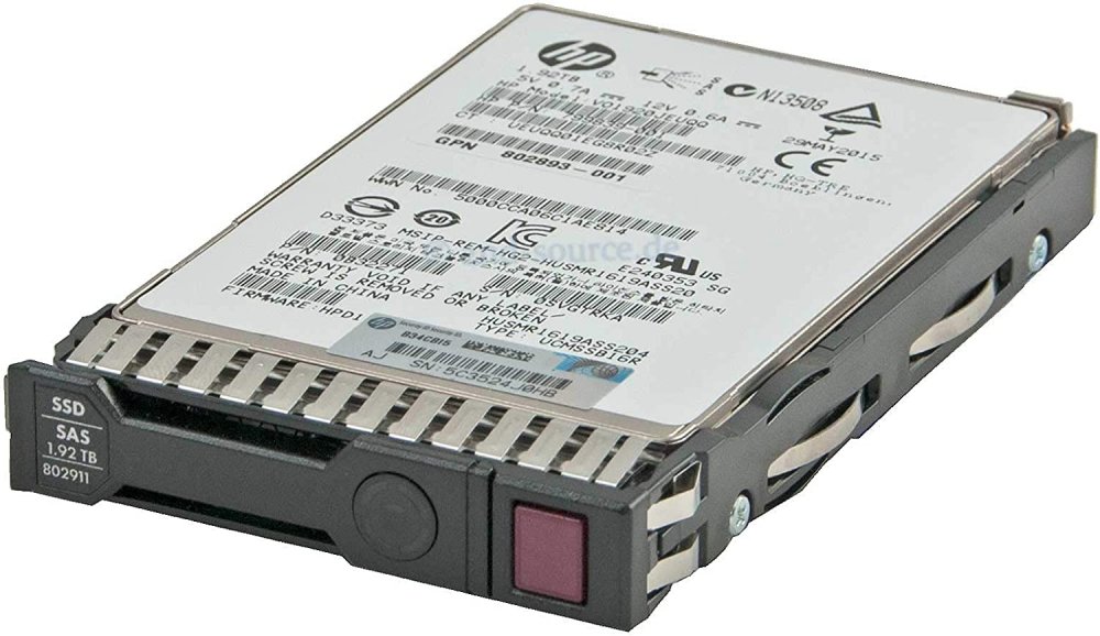 802891-B21 HPE SSD 1.92TB SAS 12G Read Intensive MLC SFF