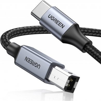 80807 Ugreen cabo de impressora USB-C para USB-B 2.0