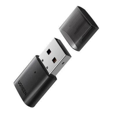 80889 Ugreen adaptador USB bluetooth 5.0 alcance até 20m preto