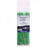 Brasfort braçadeira de Nylon 2,5x100mm verde 50 unid ...