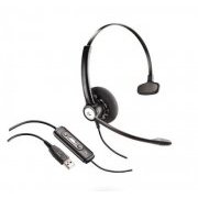 Headset Plantronics Blackwire C610 USB Áudio de banda larga de qualidade profissional, microfone cancelador de ruído, design monauricular
