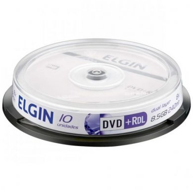 82083 Mídia de DVD+R Elgin 8.5GB Dual Layer