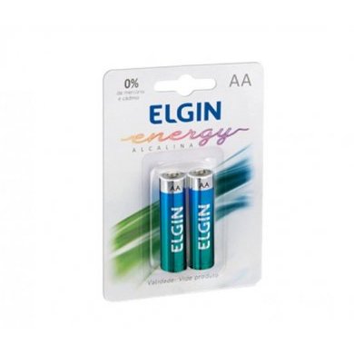 82152 Pilha Alcalina Elgin Energy AA 2 unidades LR6 1.5V