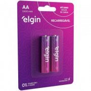 Pilha Recarregável Elgin Energy AA (2 unid) 2500mah  ...