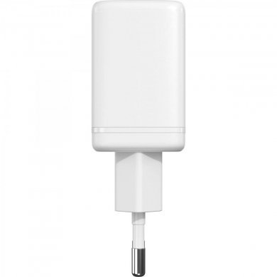 82661 Fortrek carregador Dual USB-A USB-C fast charger 20W branco