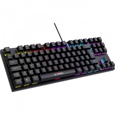 82996 Teclado mecânico Gravity 80% TKL Rainbow Switch Outemu Red