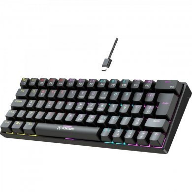 82997 Teclado mecânico Gravity 65% Rainbow Switch Outemu Red