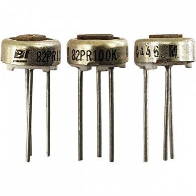 55x Trimpot 100k 6.35mm 1/4 Single-Turn Seal