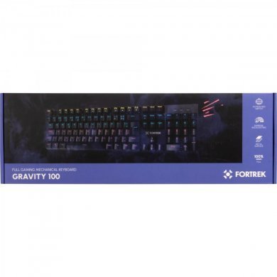 84138 Teclado mecânico Gravity Fullsized Rainbow Switch Outemu Red