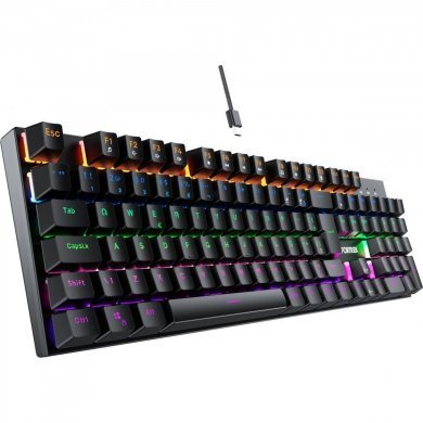 84138 Teclado mecânico Gravity Fullsized Rainbow Switch Outemu Red