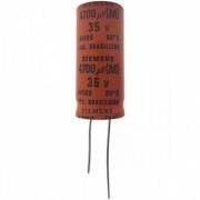Capacitor eletrolitico SIEMENS 4700uF 35V 85C 20% Radial 18X35 mm 2.55A 2000HR 85°C