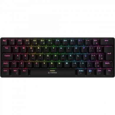 84977 Fortrek teclado mecânico Gravity 65 Air sem fio switch brown