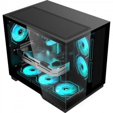 85741 Fortrek gabinete Clarity Max Mid tower ATX preto