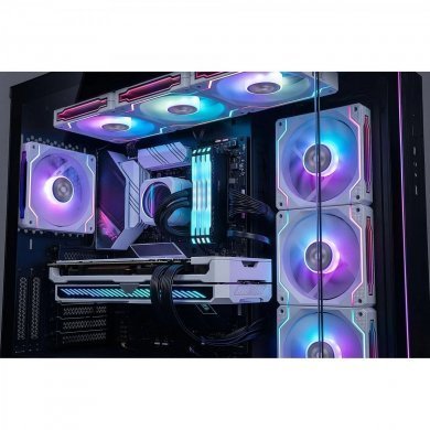 86940 Fortrek kit 3 cooler sem fio Twister 120mm ARGB branco