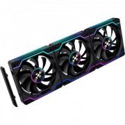 Fortrek kit 3 cooler sem fio Twister 120mm ARGB preto PWM 4 pin Sync 3 pin 