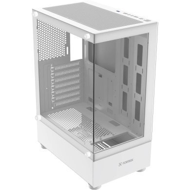 86947 Fortrek gabinete Crystal mid tower ATX branco