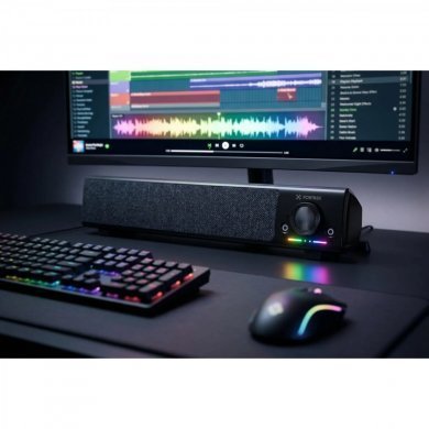 86956 Fortrek soundbar Sonar RGB 7W P2 USB Preto