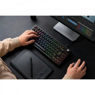 86959 Fortrek teclado mecânico Shift 75% switch red hotswap preto