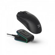 Fortrek mouse gamer Loyal black edition sem fio 24000DPI trimode dongle USB 2.4GHz, Bluetooth, Dock de carrega