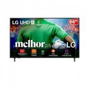 LG Smart TV 86 polegadas 4K UHD 86UA85 Processador a7 AI Gen8 HDR10 WebOS 25 Charcoal Black