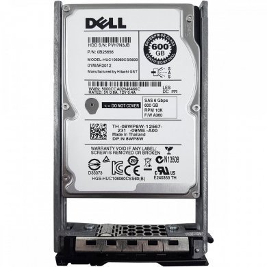 8WP8W DELL HD 600GB SAS 10K 6GBs 2.5 Pol.