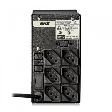 90.B0.010000 Nobreak NHS 1KVA 500W 2x Bat 12V 5Ah entrada Bivolt