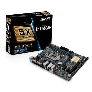 90MB0QI0-C1BAY0 Asus Placa Mãe H110M-C/BR Intel LGA1151 mATX