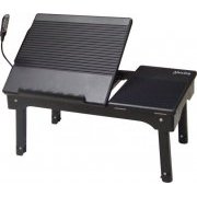 Leadership Mesa para Notebook com Luminaria HUB com 4 Portas USB, Compatível com Notebooks de até 15.4, Possui