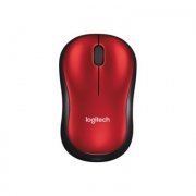 Logitech Mouse Wireless M185 Vermelho Receptor USB Nano plug and play