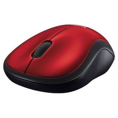 Logitech Mouse Wireless M185 Vermelho
