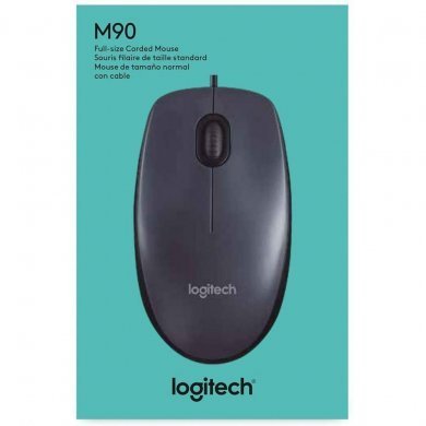 Logitech mouse optico M90 USB 1000dpi preto