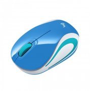 Logitech Mini Mouse Wireless M187 2.4Ghz Receptor Nano USB cor Azul