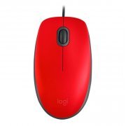 Logitech Mouse M110 USB 1000dpi Vermelho 