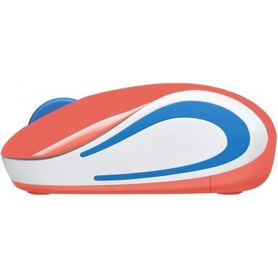 Logitech Combo Mini Mouse Sem Fio M187 Coral