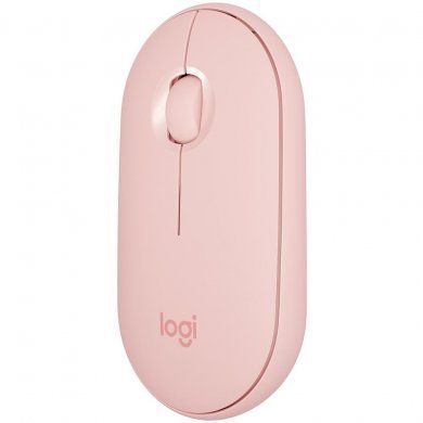 Logitech Mouse Sem Fio  Pebble M350 Rosa