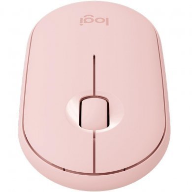 Logitech Mouse Sem Fio  Pebble M350 Rosa