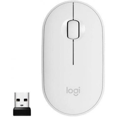 Logitech Mouse Sem Fio Pebble M350 Branco