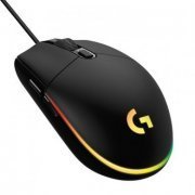 Logitech mouse gamer G203 Lightsync RGB 8000dpi preto
